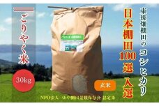 【予約受付】令和7年度産 ごりやく米 東後畑棚田こしひかり 玄米 30kg 棚田米 長門市 コシヒカリ こしひかり 発送9月下旬から