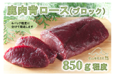 鹿肉 背ロース ブロック 850g【鹿肉 ジビエ ブロック ロース 赤身 ヘルシー 生肉 冷凍 鹿 しか シカ しかにく 長門市】