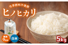 農薬9割減 ・ 化学肥料不使用 ヒノヒカリ 5kg 令和6年産 米 (2025年2月以降の発送予定) ｜ 有機農産物認証推進協会認定 精米 お米 米 ひのひかり 農薬減 美祢市 山口県 秋芳 カルスト台地 湧き水 ミネラル 結び家 くらとも
