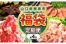 【 定期便 】美祢市の旬 ・ お得な福袋（ 全4回 ） ｜ 数量限定 お肉 肉 牛肉 切り落とし 牛 にく 国産 国産牛 鹿肉 ステーキ ジビエ もみじ 長州 鶏 鶏肉 もも とり 切り身 ロースト ビーフ 山口 県 美祢市 秋吉台 高原 ふるさと 納税 定期便