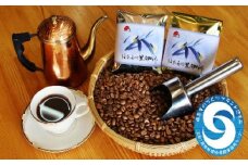 [周南市]焙煎コーヒー豆『ほたるの里珈琲』200g×2【豆のまま】