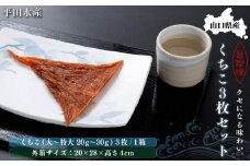 【先行予約 2025年12月下旬頃から発送】山口県産くちこ3枚セット