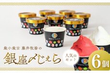 【人気セット】銀座〆ジェラ（6個）最小最古の藤井牧場