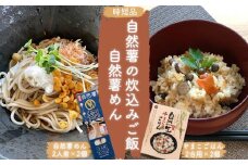 【時短品】自然薯の炊込みごはん・めんセット