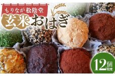 玄米おはぎ 12個程度 無添加 おはぎ 玄米 十勝小豆 もりなが松陰堂 和菓子 ぼた餅 冷凍 おやつ お茶菓子 お土産 手土産 食品 F6L-024