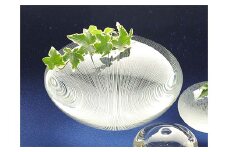 【ギフト用】一輪挿し「Water Egg」線＜ガラス作家 池本美和＞ F6L-477