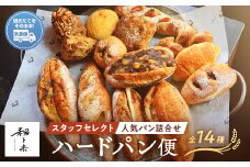 粉と米ハードパン便 スタッフセレクト９種類 ハードタイプ 5種類 合計14種類 パン 木の実 フィグノア オレンジ コーヒー チョコ ナッツ カンパーニュ ロデヴ ブレッド 小麦 優しいパン F6L-928