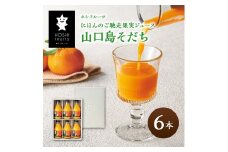 ホシフルーツ　にほんのご馳走果実ジュース　山口島そだち（蜜柑）　６本