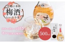 梅酒 500ml 1本 アルコール度数 12度 本格梅酒 お酒 酒 梅 うめ 干 飲み フルーティー 女性 フルーツ 果物 ギフト 無 年 徳島 山 美郷 美郷の本格梅酒「ホーホケキョ」