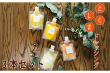 とくしまドレッシング 3本セット 大根すだち 人参みかん レモン塩麹 小袋 ギフト リンゴ酢 甘 油 弁当 ごはん 洋食 サラダ おいしい からだ 小分け 個包装 パック 徳島