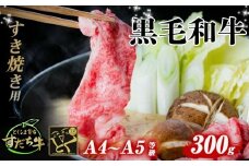 すだち牛 黒毛和牛 （ すき焼き用 ） 300g 国産 牛肉 すき焼き 赤身 冷凍 お肉 肉 グルメ ギフト 和牛 霜降り カット 小分け