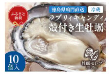 【予約受付中・2025年9月中旬頃より順次発送】【牡蠣セレブ】ラブリィキャンディ ×10個   生食  カキ 殻付き 生牡蠣 かき 鳴門  かき ブランド牡蠣 海鮮 魚介 貝類 焼き牡蠣 蒸し焼き カキフライ アヒージョ 牡蠣ご飯 