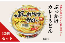 金ちゃん ぶっかけ カレー うどん 184g × 12個 インスタント カップ 生タイプ 明太子 徳島製粉