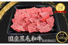 赤身 焼肉用 500g 国産 黒毛和牛 とくしま三ツ星ビーフ 徳島県産 ブランド 和牛 赤身 牛肉 ふるさと納税 焼肉  お祝い ギフト 贈り物 プレゼント 【北海道・東北・沖縄・離島への配送不可】