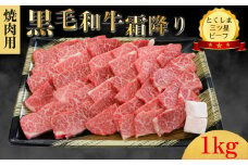 霜降り 焼肉用 1kg 国産 黒毛和牛 とくしま三ツ星ビーフ 徳島県産 ブランド 和牛 牛肉 ふるさと納税 阿波牛 牛肉 ぎゅうにく 牛 肉 すきやき すき焼き 牛丼 焼肉 ビーフ BBQ アウトドア キャンプ おかず おつまみ 惣菜 弁当 日用 お祝い 【北海道・東北・沖縄・離島への配送不可】