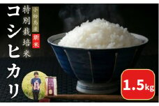 【2025年9月順次発送】令和7年産 新米 白米 コシヒカリ 1.5kg 特別栽培米 健康  安心 安全  お試し 少量 小分け 四国 徳島 小松島 米 おいしい kome お米 こめ おこめ こしひかり 精米 国産 ごはん ご飯 白飯 ゴハン 人気 コスパ おすすめ TKG 卵かけご飯 おにぎり おむすび