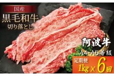 【定期便】 黒毛和牛 赤身 切り落とし 1kg 6回 A4ランク以上 国産 和牛 阿波牛 牛肉 ぎゅうにく 牛 うし ビーフ 肉 モモ バラA4 A5 しゃぶしゃぶ すき焼き 焼肉 BBQ アウトドア おかず ごはん 米 ご飯 おつまみ 惣菜 弁当 冷凍 小分け お取り寄せ グルメ プレゼント ギフト 贈答 送料無料 徳島県 小松島市