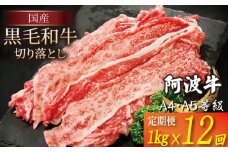 【定期便】 黒毛和牛 赤身 切り落とし 1kg 12回 A4ランク以上 国産 和牛 阿波牛 牛肉 ぎゅうにく 牛 うし ビーフ 肉 モモ バラA4 A5 しゃぶしゃぶ すき焼き 焼肉 BBQ アウトドア おかず ごはん 米 ご飯 おつまみ 惣菜 弁当 冷凍 小分け お取り寄せ グルメ プレゼント ギフト 贈答 送料無料 徳島県 小松島市