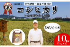 【令和7年産新米】米 コシヒカリ 10kg 天皇献上米 (栽培期間中）化学肥料・農薬不使用米 白米 精米 こめ  ご飯 備蓄米 ごはん 新米  環境 に優しい 小松島市 上王子特質米 10kg