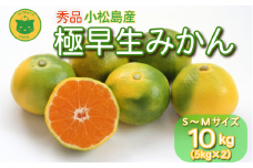 【2025年9月20日以降発送】 みかん 秀品 極早生みかん 10kg 蜜柑 ミカン 柑橘 旬 フルーツ 果実 ジュース 小松島市 甘い ジューシー デザート 産地直送