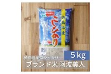 徳島県産コシヒカリ「阿波美人」令和5年産 5kg【1267525】