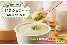 ＜野菜セット6種＞農家直営の人気ジェラート店　ジェラート詰め合わせ【1422052】