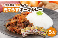 徳島県産食材ゴロゴロキーマカレー　5食入り【1477624】