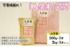 米 入学米 300g×1袋 2kg ×1袋 ポストカード セット コメ お米 アキサカリ 受験 お祝い 入学祝 合格祈願 受験 必勝祈願 ギフト プレゼント 贈答 送料無料 徳島県 吉野川市