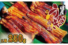 うなぎ 国産 鰻 蒲焼き 1尾 250g 秘伝のタレ付 炭火焼き ウナギ かば焼 国産うなぎ 蒲焼 鰻蒲焼き タレ セット 魚 魚介 惣菜 ギフト 贈り物 贈答 土用の丑 和食 日本料理 冷凍 徳島県 吉野川市