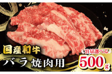 牛肉 バラ 500g えらべる容量 焼肉 国産和牛 和牛 焼き肉 赤身 にく ぎゅう うし バーベキュー BBQ やきにく お祝い イベント パーティー おかず おつまみ 贈答 プレゼント 徳島県 吉野川市