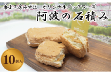 菓子 スイーツ 洋菓子 ダックワーズ 10個 阿波の石積み キャラメル クリーム デザート ギフト 母の日 父の日 プレゼント 贈り物 贈答 お中元 お歳暮 送料無料 吉野川市 徳島県
