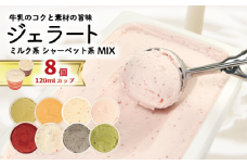 ジェラート  詰め合わせ 120ml 選べる 個数 8個 冷凍 フルーツ ギフト プレゼント 贈答 お取り寄せ グルメ 季節限定 冷凍 徳島県 吉野川市 株式会社マイスター社