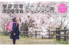 【 返礼品なし 50,000円  】 徳島県 吉野川市 への 寄附 応援寄附金