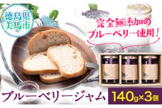 無添加 手作り ブルーベリージャム（140g×3個）《30日以内に出荷予定(土日祝除く)》 ベリーベリーファームわきまち 徳島県 美馬市 ブルーベリー ジャム 果物 フルーツ 青果物 st-p