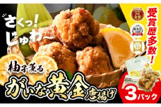  柚子薫る がいな 黄金からあげ  400g × 3パック 旬やていじ《90日以内に出荷予定(土日祝除く)》｜ ふるさと納税 からあげ ふるさと納税 冷凍 冷凍食品 お総菜 総菜 おつまみ おかず お弁当 こだわり 手作り 送料無料 st-p