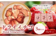 ドライ苺3個セット《30日以内に出荷予定(土日祝除く)》有限会社 ミカモフレテック ドライ 苺 イチゴ 送料無料 徳島県 美馬市
