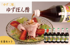 ゆず ぽん酢 柚子 ポン酢 500ml 6本 果汁 柑橘 みかん 鍋 刺身 サラダ 豆腐 肉 調味料 健康 名物 母の日 父の日 贈り物 ギフト 贈答 プレゼント 徳島県 三好市