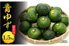 訳あり ゆず 有機ゆず 青ゆず 1.5kg オーガニック 柚子 有機JAS 青柚子 健康 美容 柑橘 みかん フルーツ 果物 薬味 ジャム マーマレード 鍋 そうめん 柚子胡椒 果実酒 シロップ 徳島県 三好市