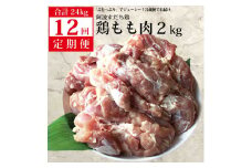 【定期便12回】阿波すだち鶏 もも肉 2kg