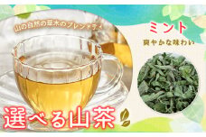 山茶 ミント 1パック NARUMIFARM《30日以内に出荷予定(土日祝除く)》｜ お茶 茶 ハーブティー 自然栽培 ブレンドティー ブレンド オーガニック 飲料 飲み物 お家時間 徳島県 上勝町 送料無料