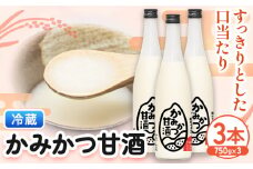 かみかつ 甘酒 750g 3本 株式会社上勝開拓団 《30日以内に出荷予定(土日祝除く)》｜ 甘酒 酒 手作り 上勝町産 米 使用 ご当地酒 sake 徳島県 上勝町 送料無料