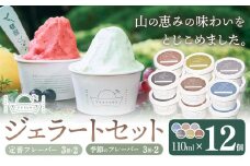 ジェラート 詰め合わせ 110ml × 12個 TONPUKU《90日以内に出荷(土日祝除く)》│ 徳島県 上勝町 ジェラート 冷凍 配送 ゆこう 阿波和三盆 トンカ豆 クロモジ プレゼント ギフト