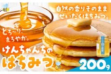 けんちゃんちのはちみつ 200g 《30日以内に出荷予定（土日祝除く）》ふるさと納税 はちみつ ハチミツ 蜂蜜 国産蜂蜜 天然蜜蜂 徳島県 佐那河内村 送料無料