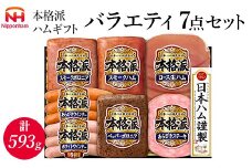 010-111 本格派ハムギフト バラエティ 7点セット ｜ 日本ハム ハム 生ハム ボロニア ソーセージ ウインナー あらびきステーキ 豚肉 贈答 ギフト 中元 歳暮 おせち BBQ ※離島への配送不可 ※2025年11月下旬～12月下旬頃に順次発送予定