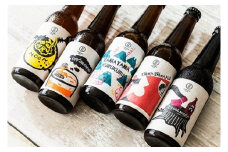 神山ビール5本+オリジナルグラス＆ステッカーセット