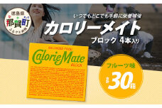 【大塚製薬】カロリーメイト ブロック 4本入り×30箱 ≪フルーツ味≫［徳島 那賀 カロリーメイト フルーツ ビタミン ミネラル たんぱく質 脂質 糖質 5大栄養素 バランス栄養食 栄養補給 仕事 勉強 スポーツ 防災 災害 地震 非常食 常備食 備蓄 受験 受験応援 新生活 大塚製薬］【AA-1-3】