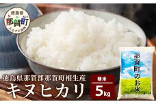 那賀町相生産キヌヒカリ白米5kg［徳島 那賀 国産 徳島県産 お米 こめ おこめ 米 ご飯 ごはん 白ご飯 白米 きぬひかり キヌヒカリ 5kg 和食 おにぎり お弁当白米 精米 おいしい 食べて応援 ギフト プレゼント 母の日 父の日］【YS-5-1】