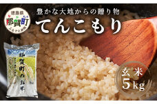 「令和6年産 新米 先行受付」 那賀町相生産 てんこもり 玄米 5kg 1袋 「2024年10月上旬より発送」 【徳島 那賀 国産 徳島県産 特A ブランド米 お米 こめ おこめ 米 ご飯 ごはん 玄米 5キロ 和食 おにぎり お弁当 玄米 おいしい 食べて応援 お取り寄せ 産地直送】YS-40