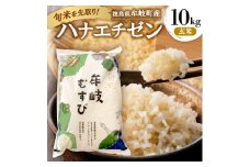 令和7年産「新米を先取り!徳島県牟岐町産ハナエチゼン10kg(玄米)」＜安心の検査米＞【1647518】