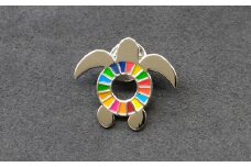 美波町 SDGs カメ ピンバッジ